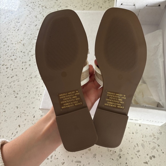 SOLD Steven New York H Slip On Sandals Women’s Size 7 NIB - Picture 3 of 3